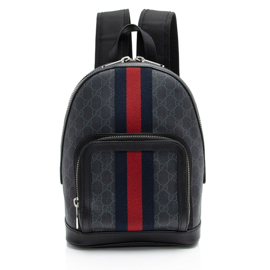 Gucci Nylon Leather Canvas Shoulder Bag