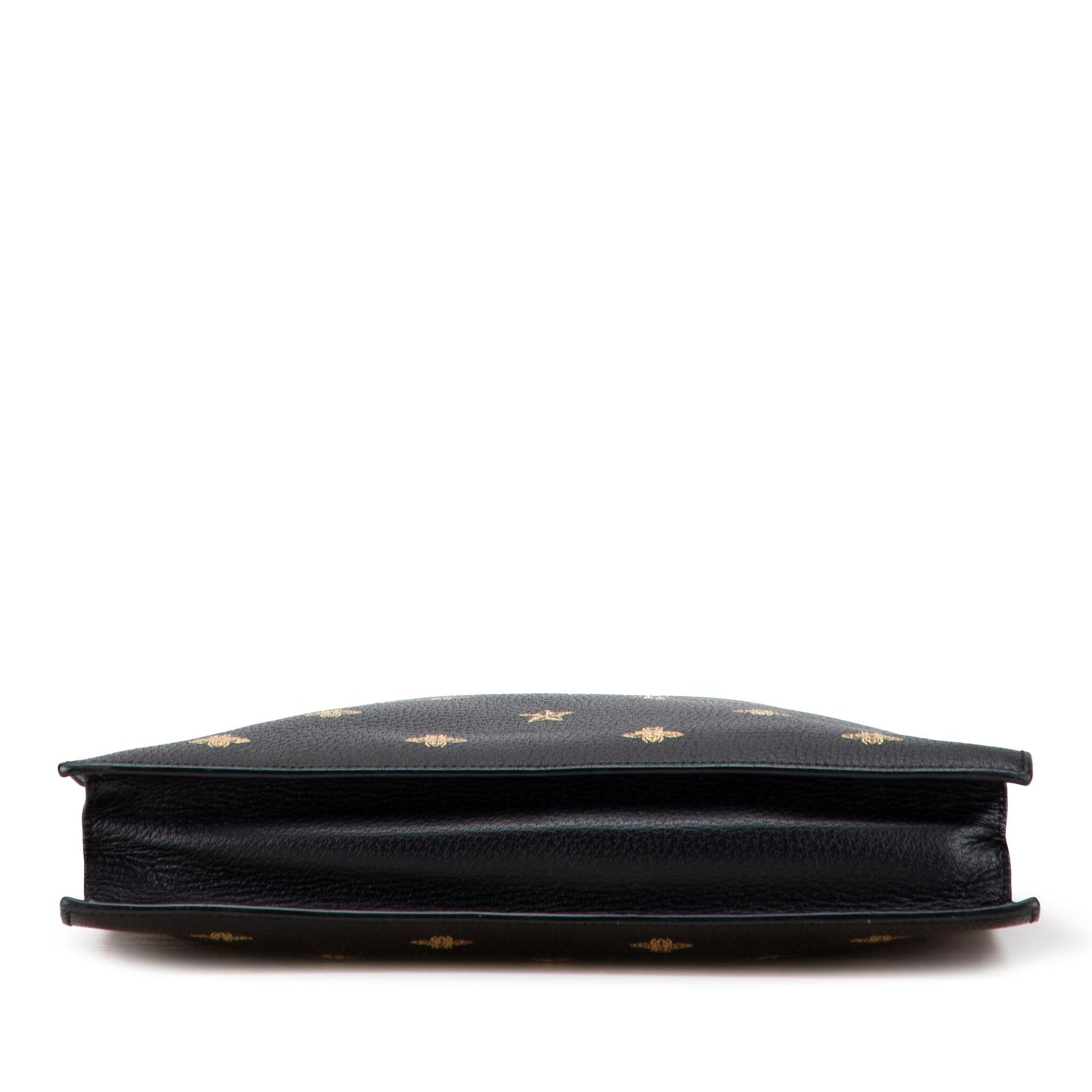 Gucci Grained Calfskin Bee Star Vertical Tote