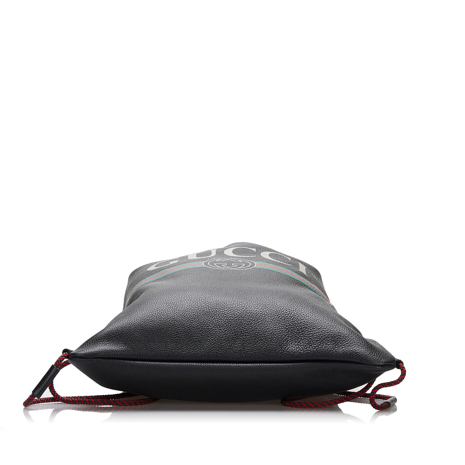 Gucci Gucci Logo Drawstring Backpack (SHG-iZwaga)