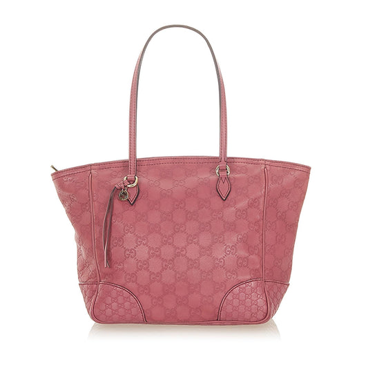 Gucci Guccissima Leather Monogram Tote Style 2