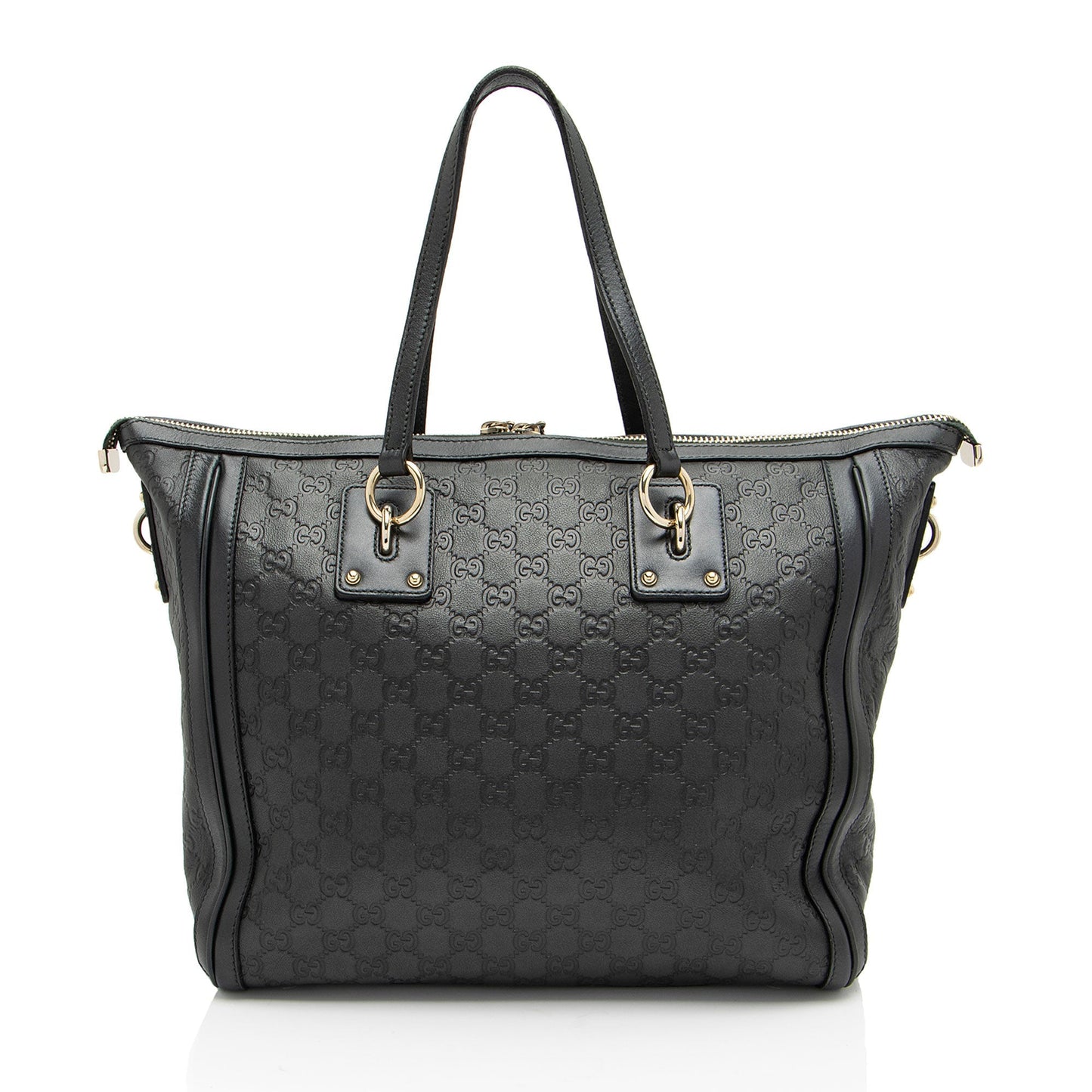 Gucci Guccissima Leather Charm Medium Tote (SHF-pSuRcq)
