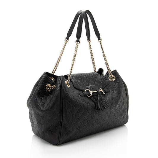 Gucci Leather Canvas Shoulder Bag