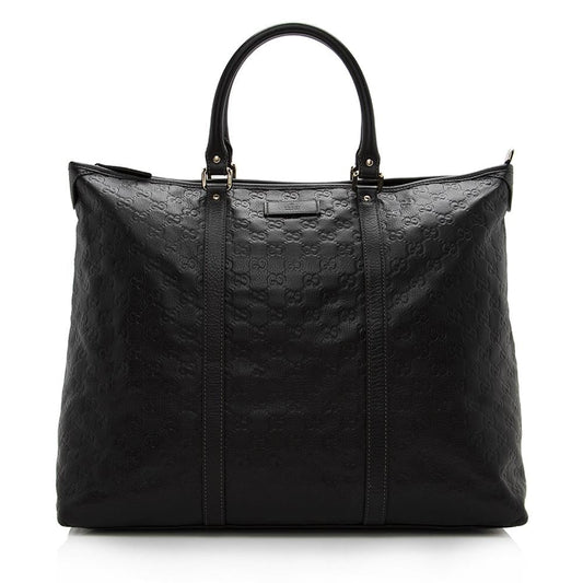 Gucci Monogram Leather Tote