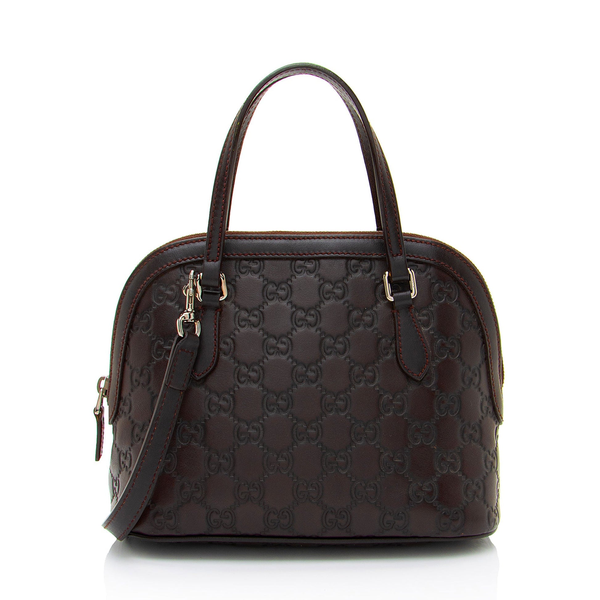 Gucci Guccissima Leather Dome Small Satchel