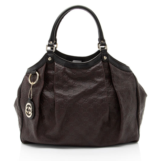 Gucci Guccissima Leather Sukey Large Tote