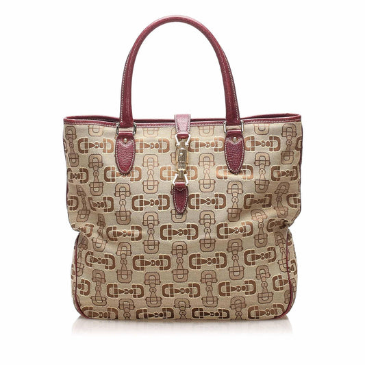Gucci Jackie Canvas Tote