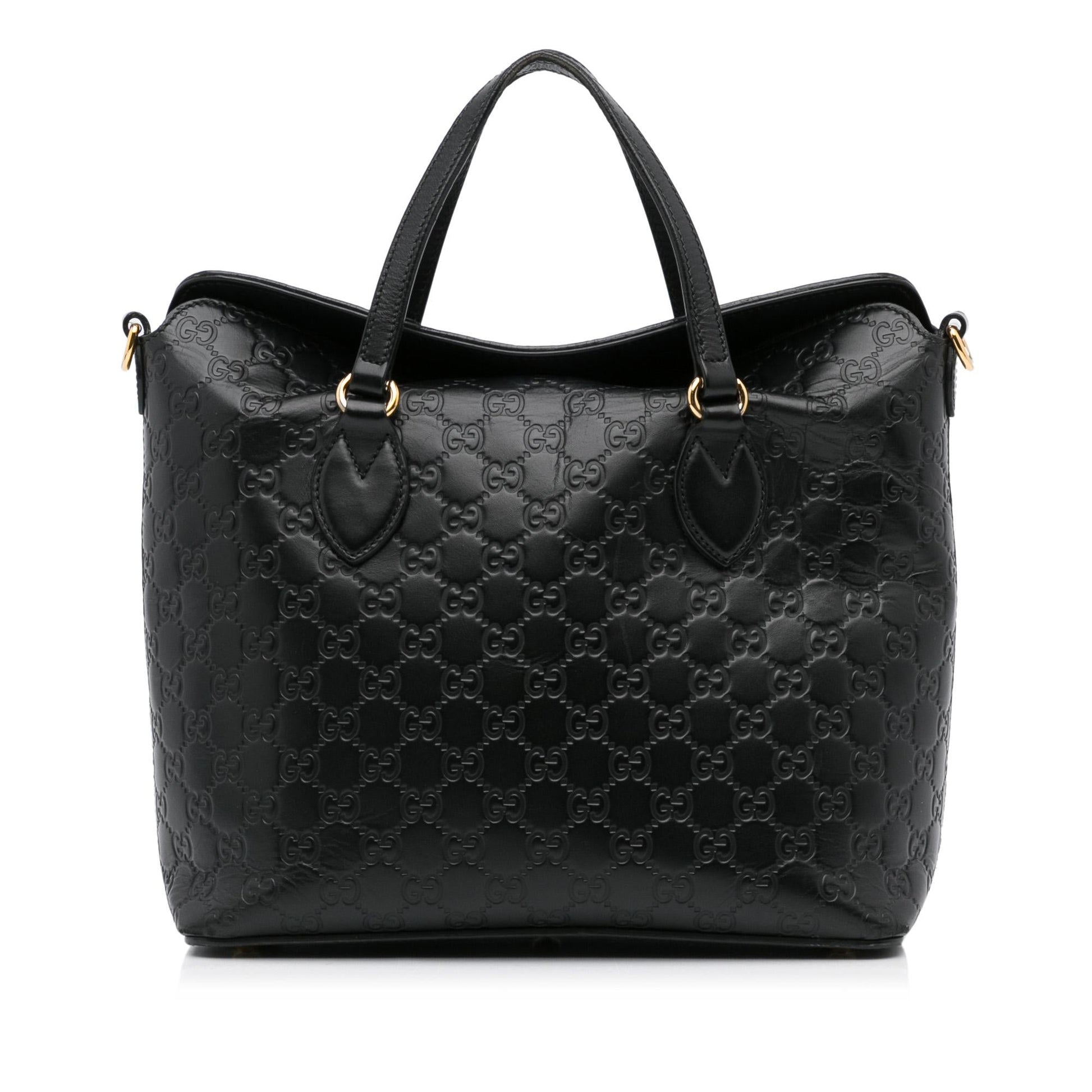 Gucci Guccissima Signature Linea A Foldover Satchel (SHG-VFVOAb)