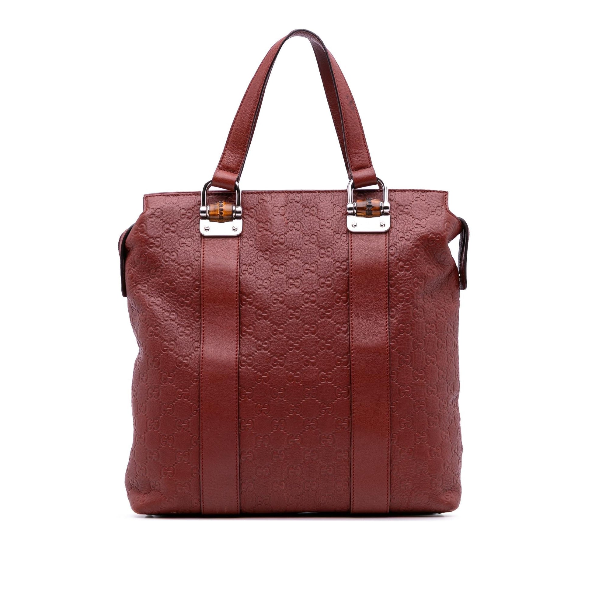 Gucci Guccissima Tender Bamboo Bar Tote
