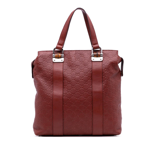 Gucci Guccissima Tender Bamboo Bar Tote