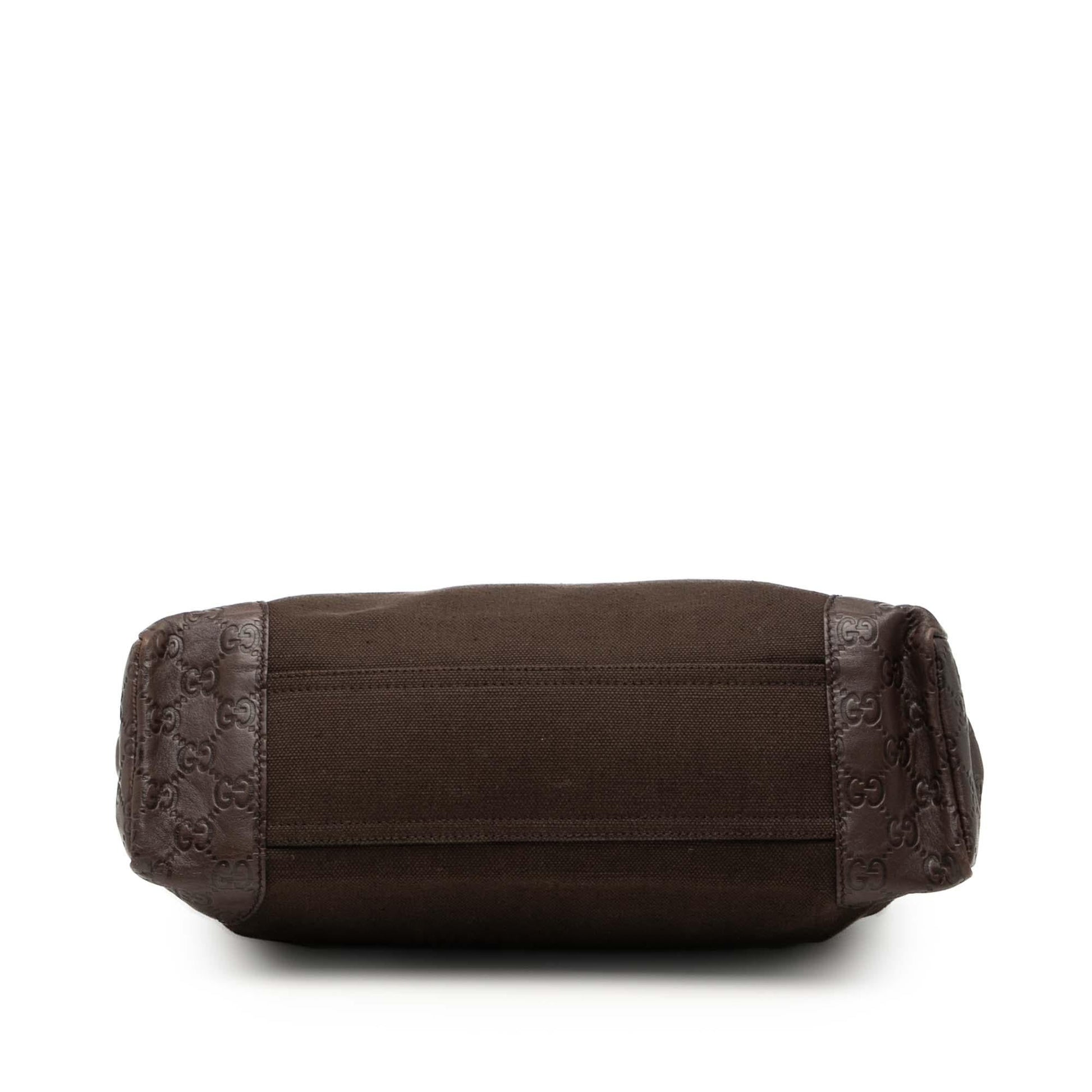 Gucci Guccissima Trimmed Canvas Crossbody