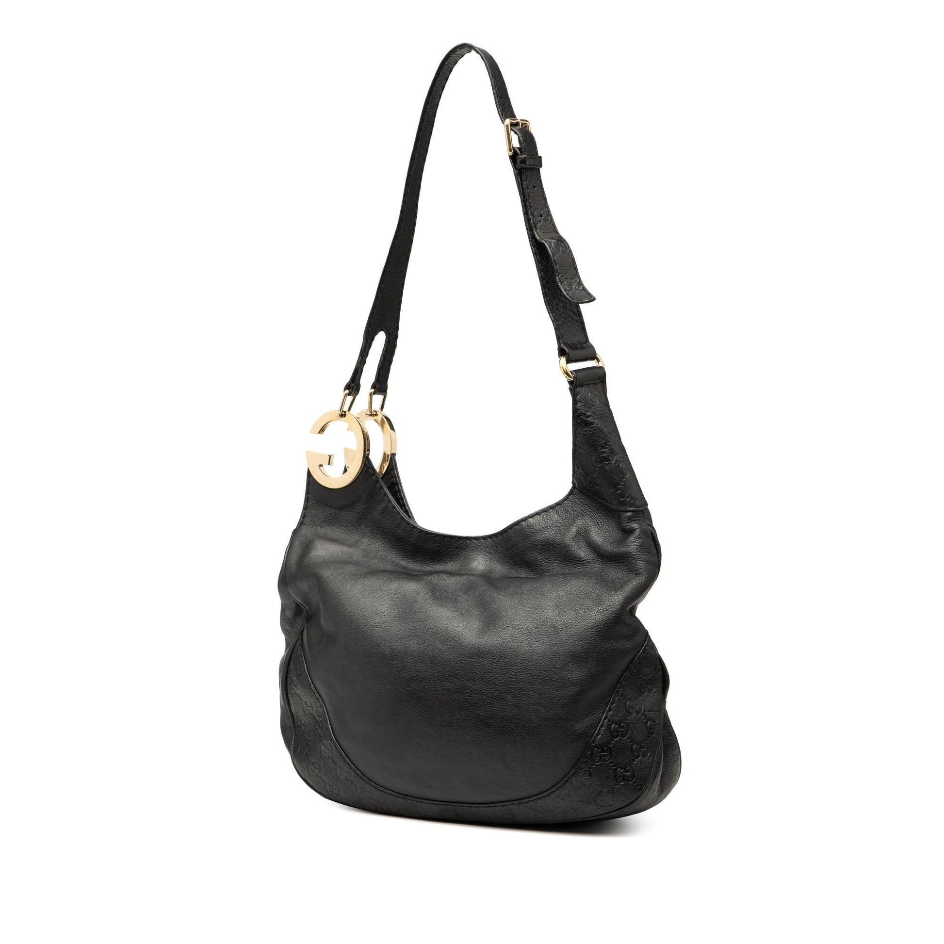 Gucci Guccissima Trimmed Leather Charlotte Crossbody