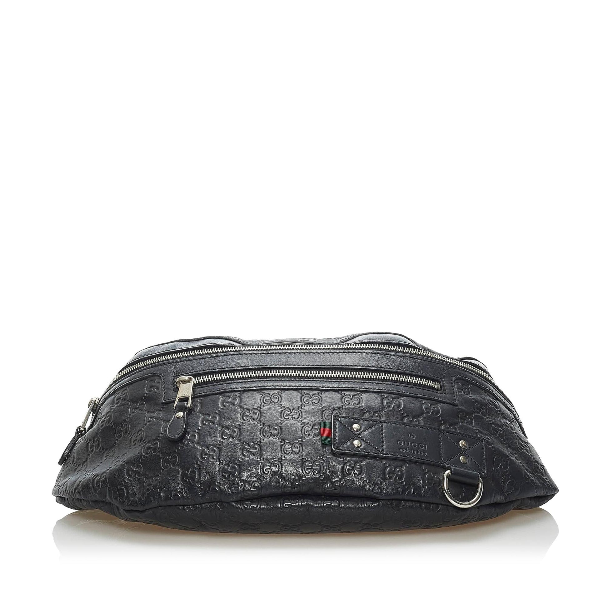 Gucci Guccissima Web Belt Bag (SHG-34264)