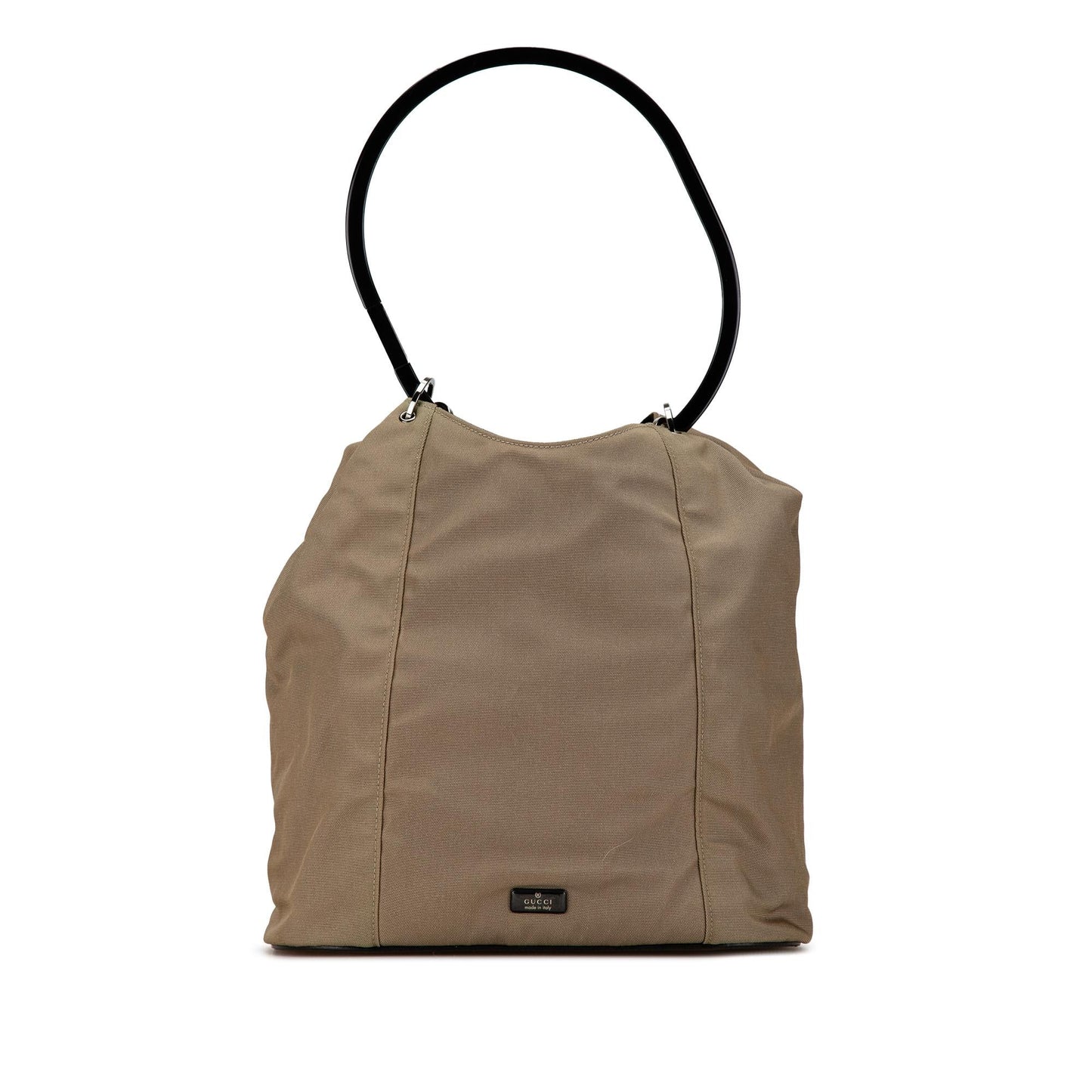 Gucci Hoop Canvas Handbag (SHG-Bqg8ra)