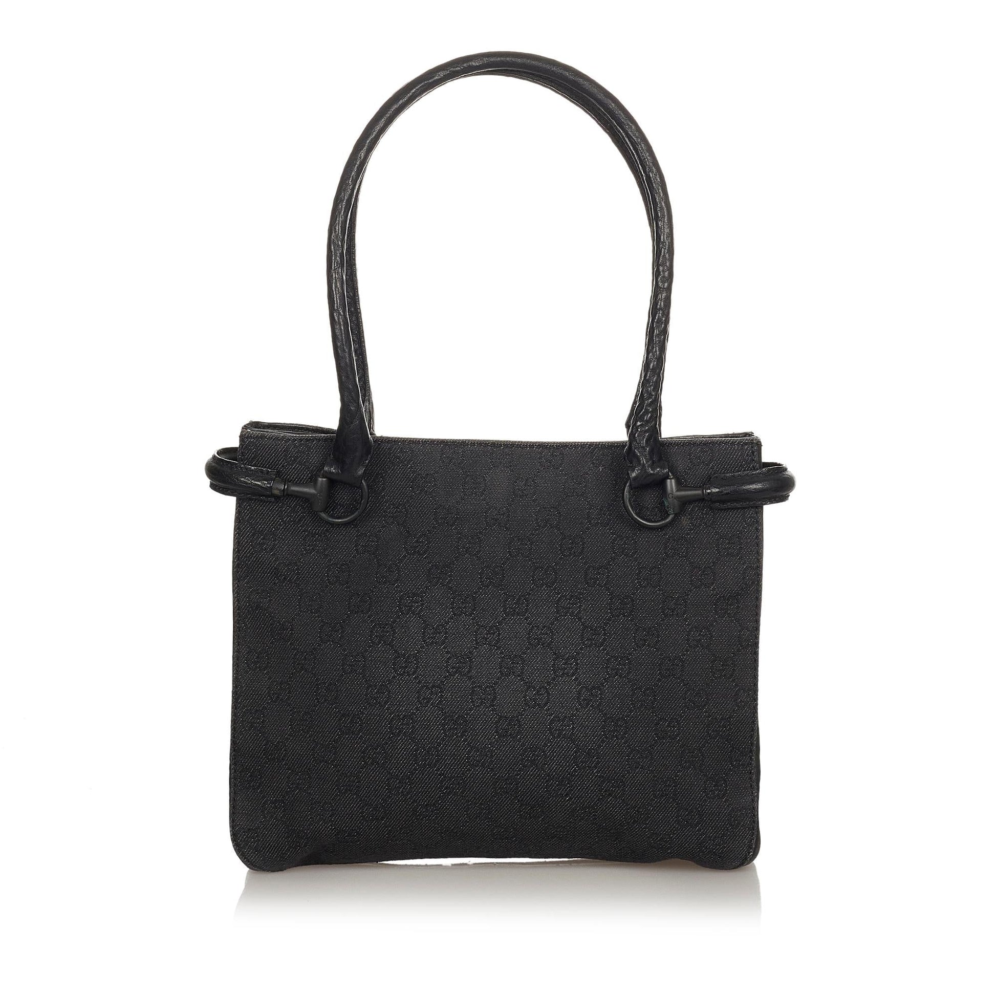 Gucci Horsebit Canvas Shoulder Bag (SHG-7Ier59)