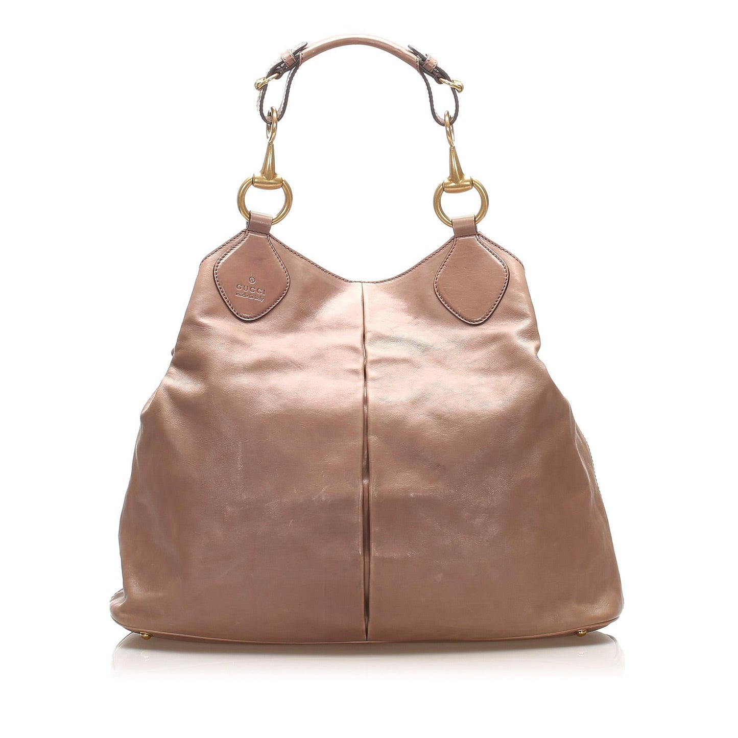 Gucci Horsebit Leather Monogram Tote Style 1
