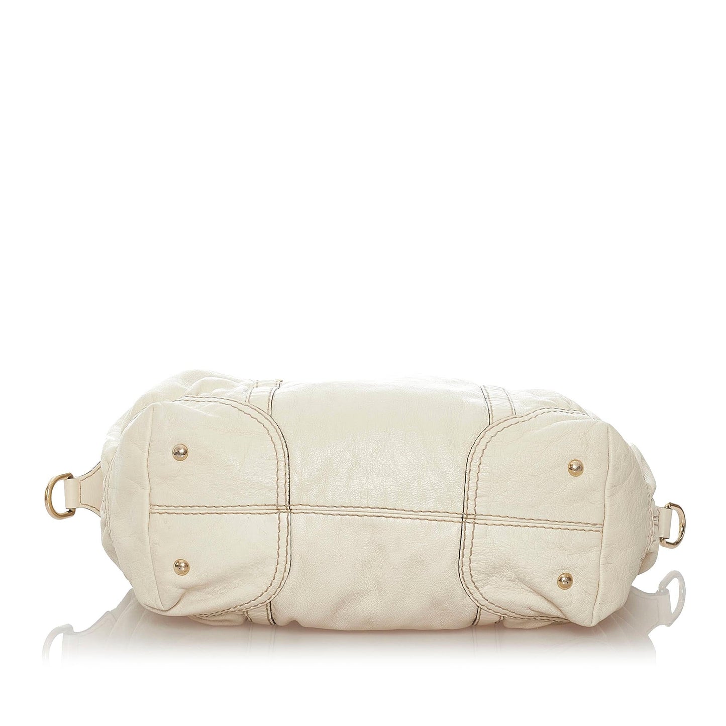 Gucci Horsebit Nail Leather Boston Bag (SHG-37755)
