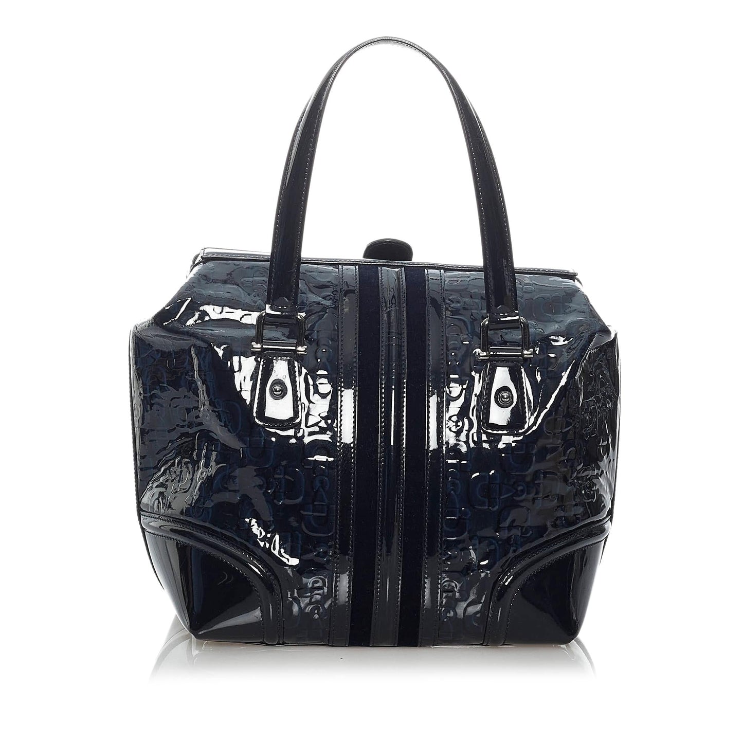 Gucci Horsebit Leather Patent Leather Handbag