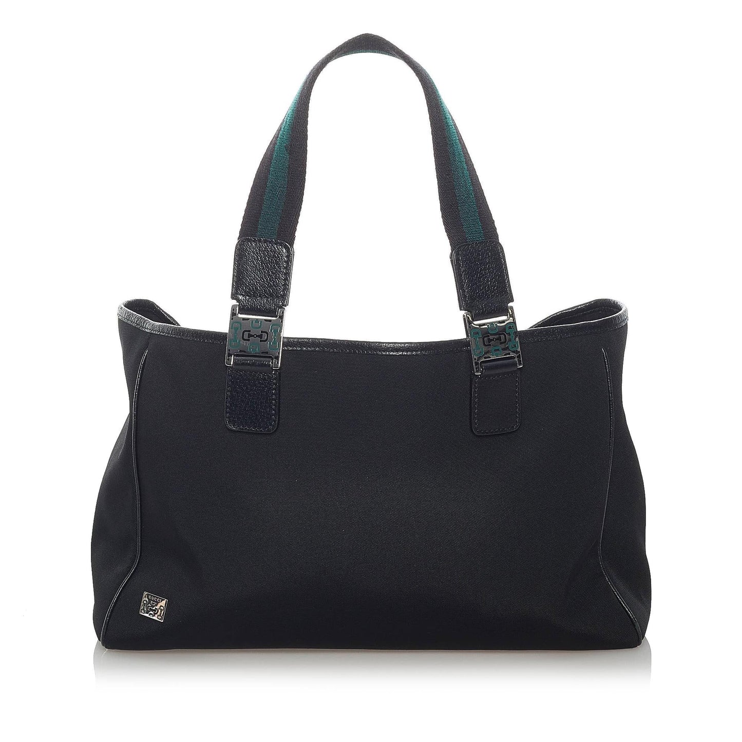 Gucci Horsebit Web Canvas Handbag (SHG-fpGZRl)