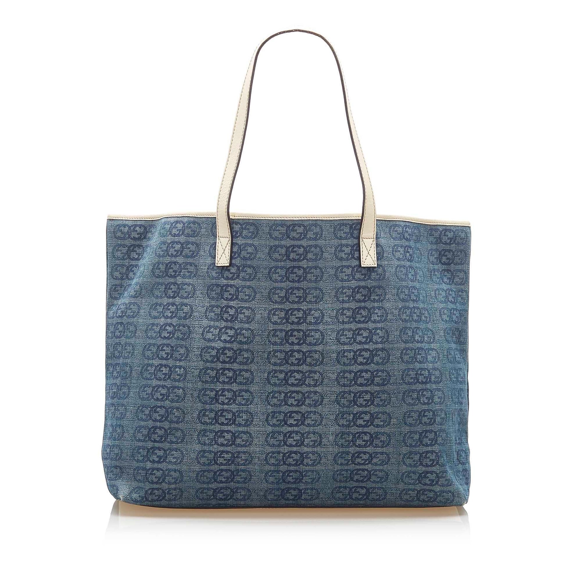 Gucci Interlocking G Canvas Monogram Tote Style 2