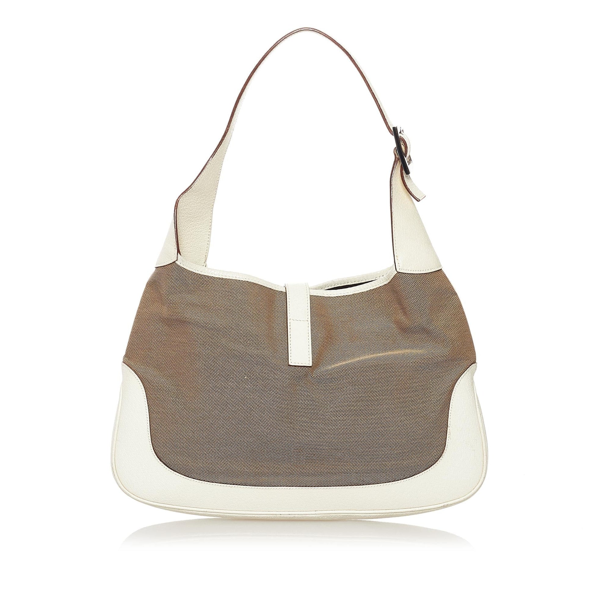 Gucci Jackie Canvas Shoulder Bag (SHG-32861)