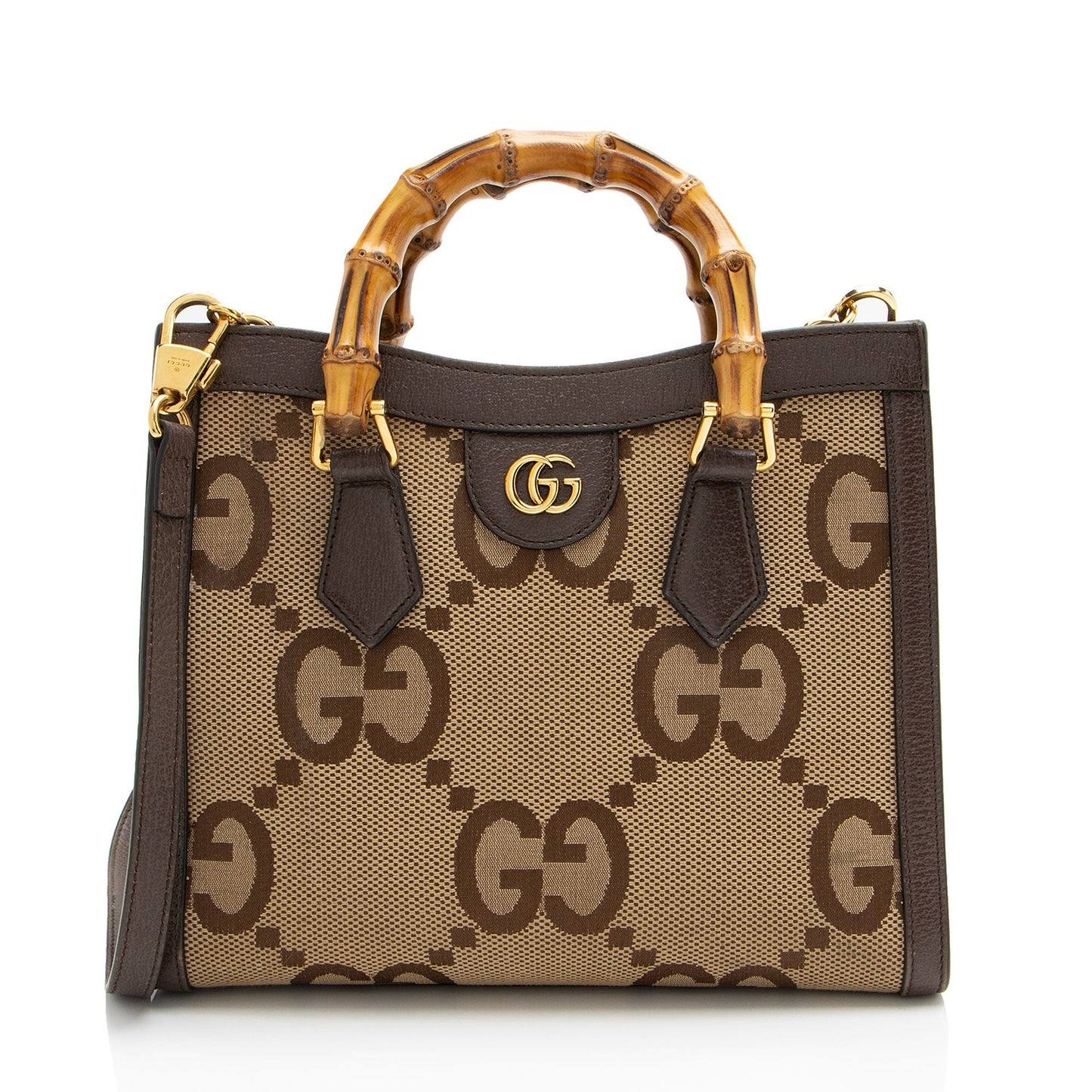 Gucci Jumbo GG Canvas Diana Small Tote