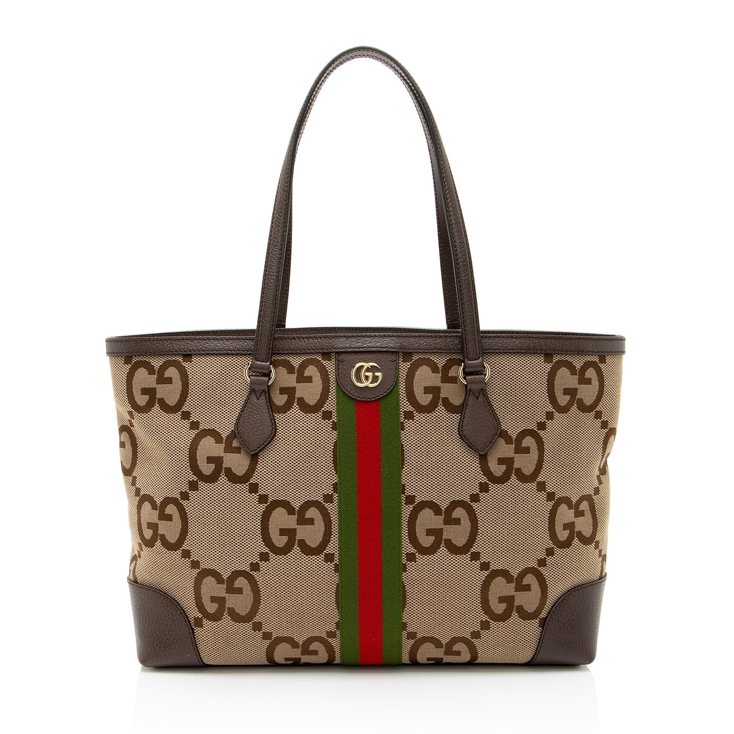 Gucci Nylon Leather Canvas Tote