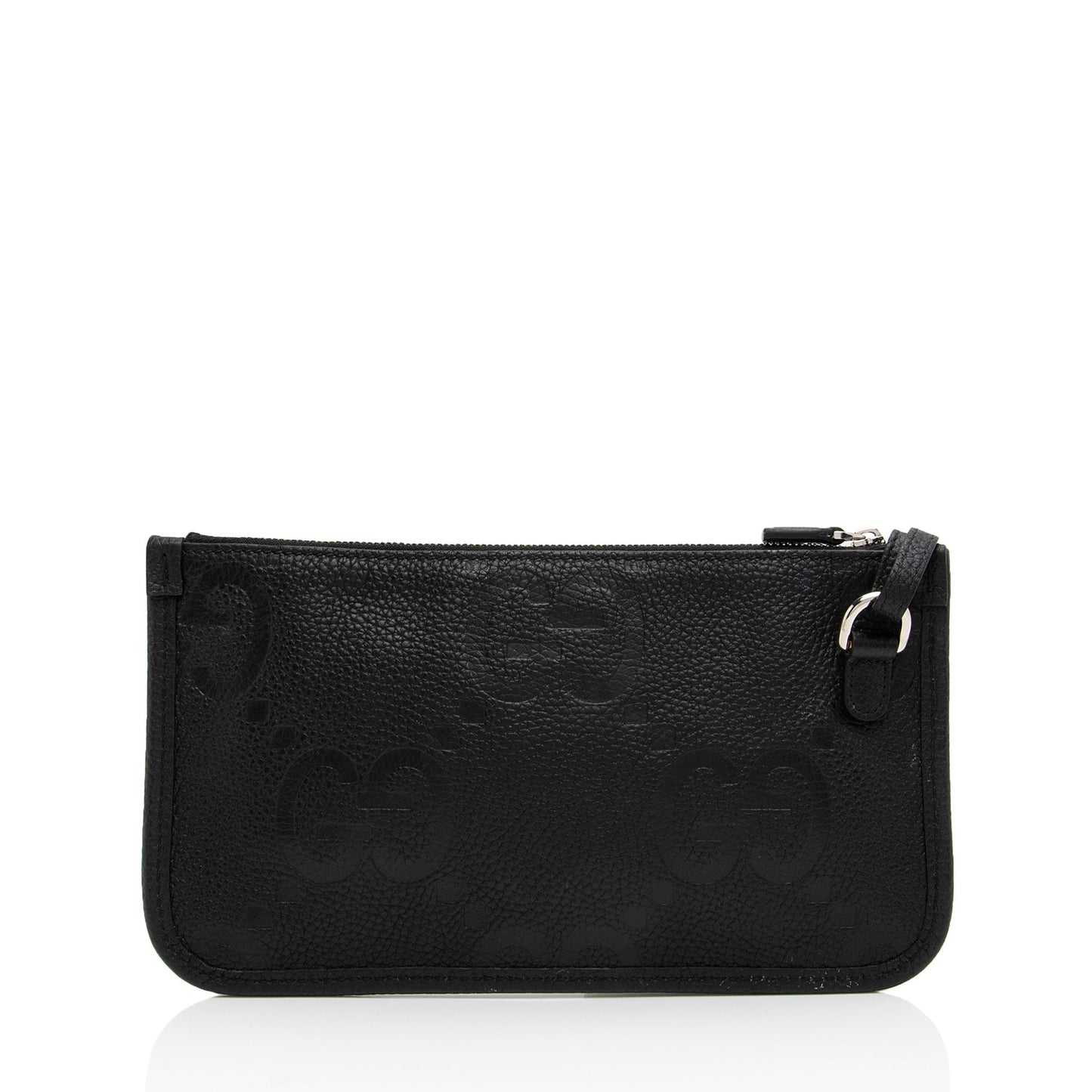 Gucci Pochette Leather Canvas Clutch