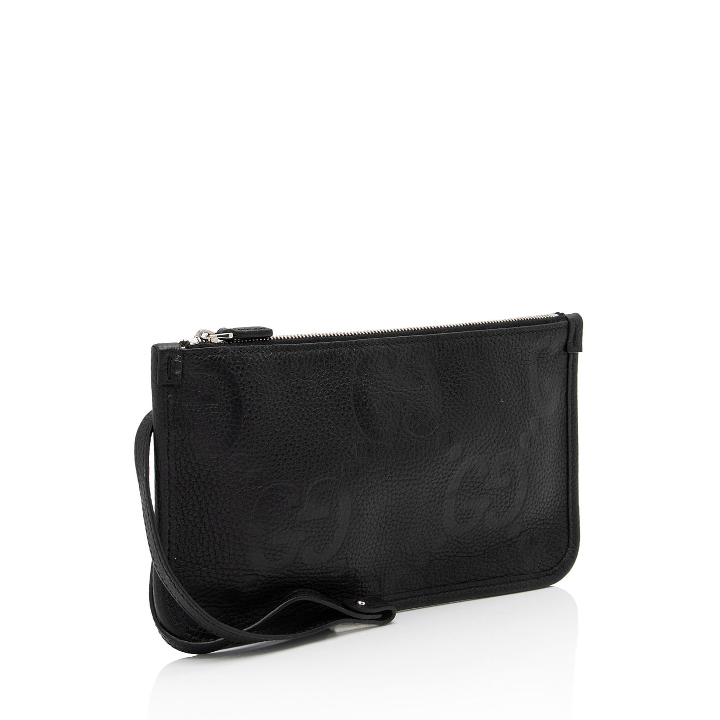 Gucci Pochette Leather Canvas Clutch
