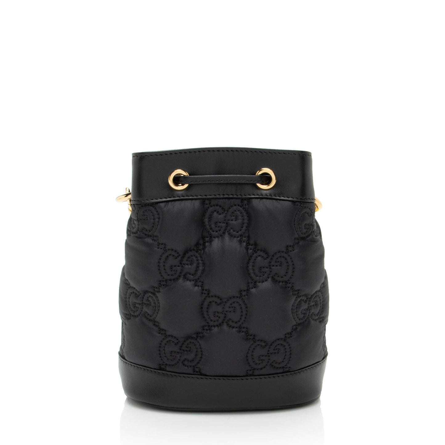 Gucci Jumbo GG Matelasse Leather Bucket Bag