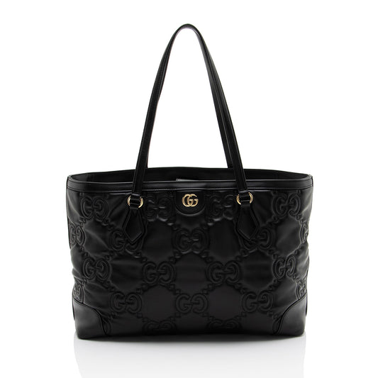Gucci Jumbo GG Matelasse Leather Ophidia Large Shopping Tote