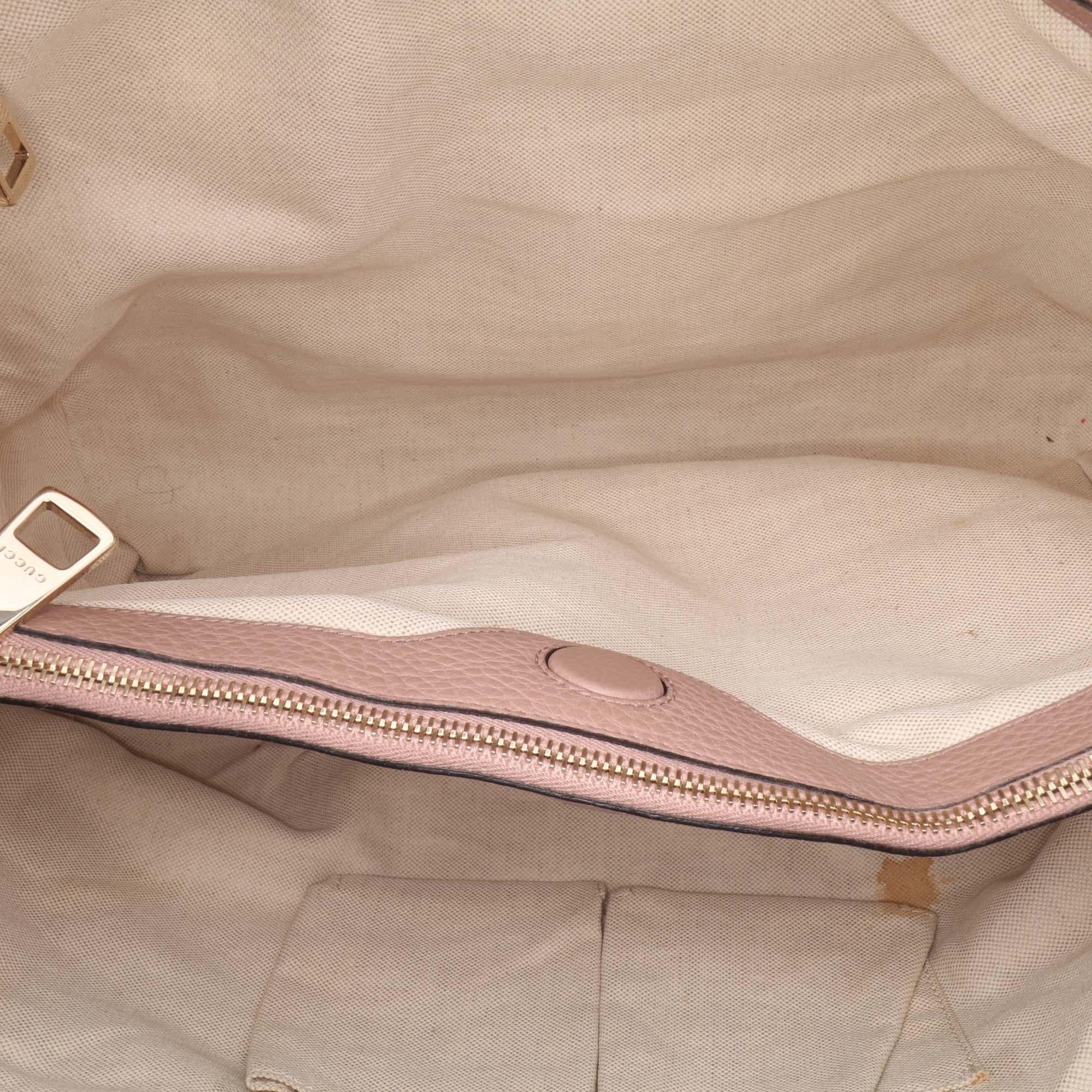 Gucci Large Calfskin Bamboo Shopper Satchel