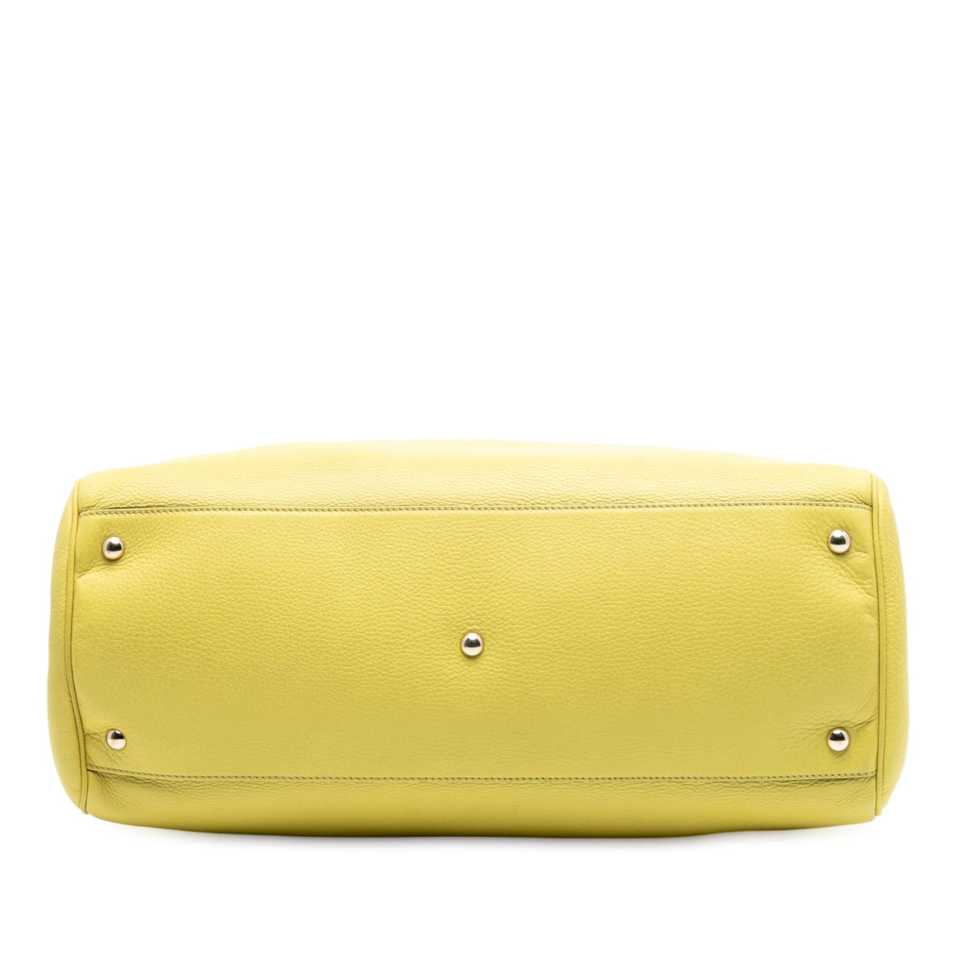 Gucci Large Calfskin Bamboo Shopper Satchel