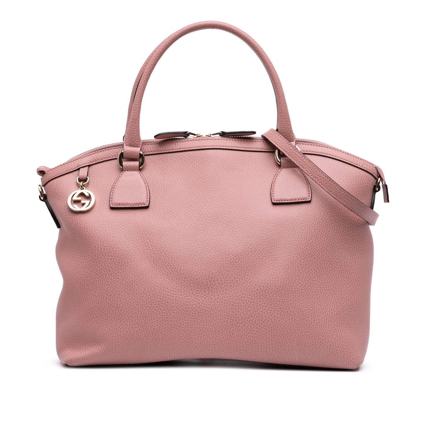 Gucci Large Dollar Calfskin GG Charm Dome Satchel