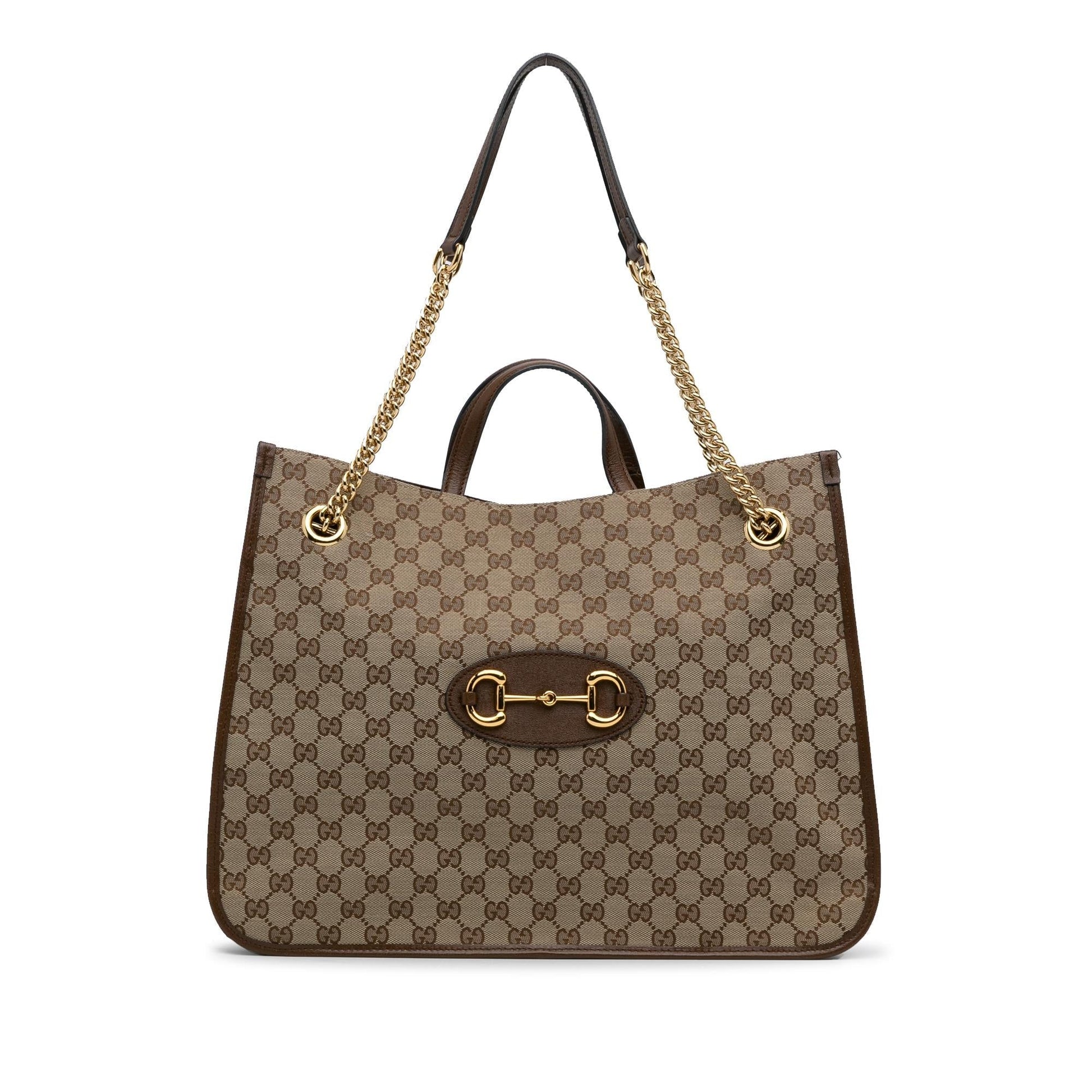 Gucci Chain Canvas Tote
