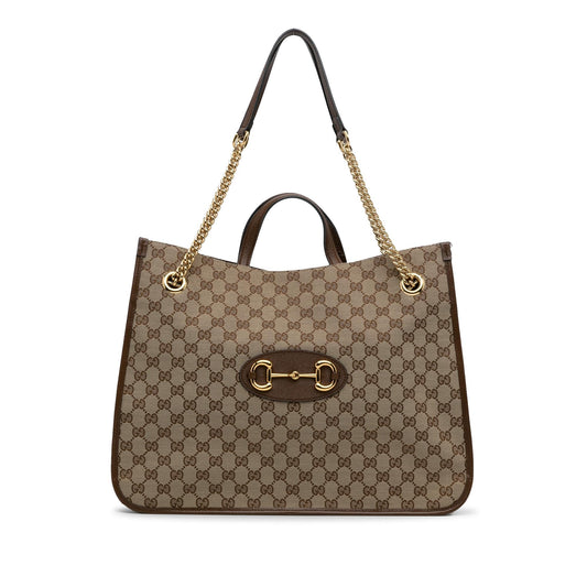 Gucci Chain Canvas Tote