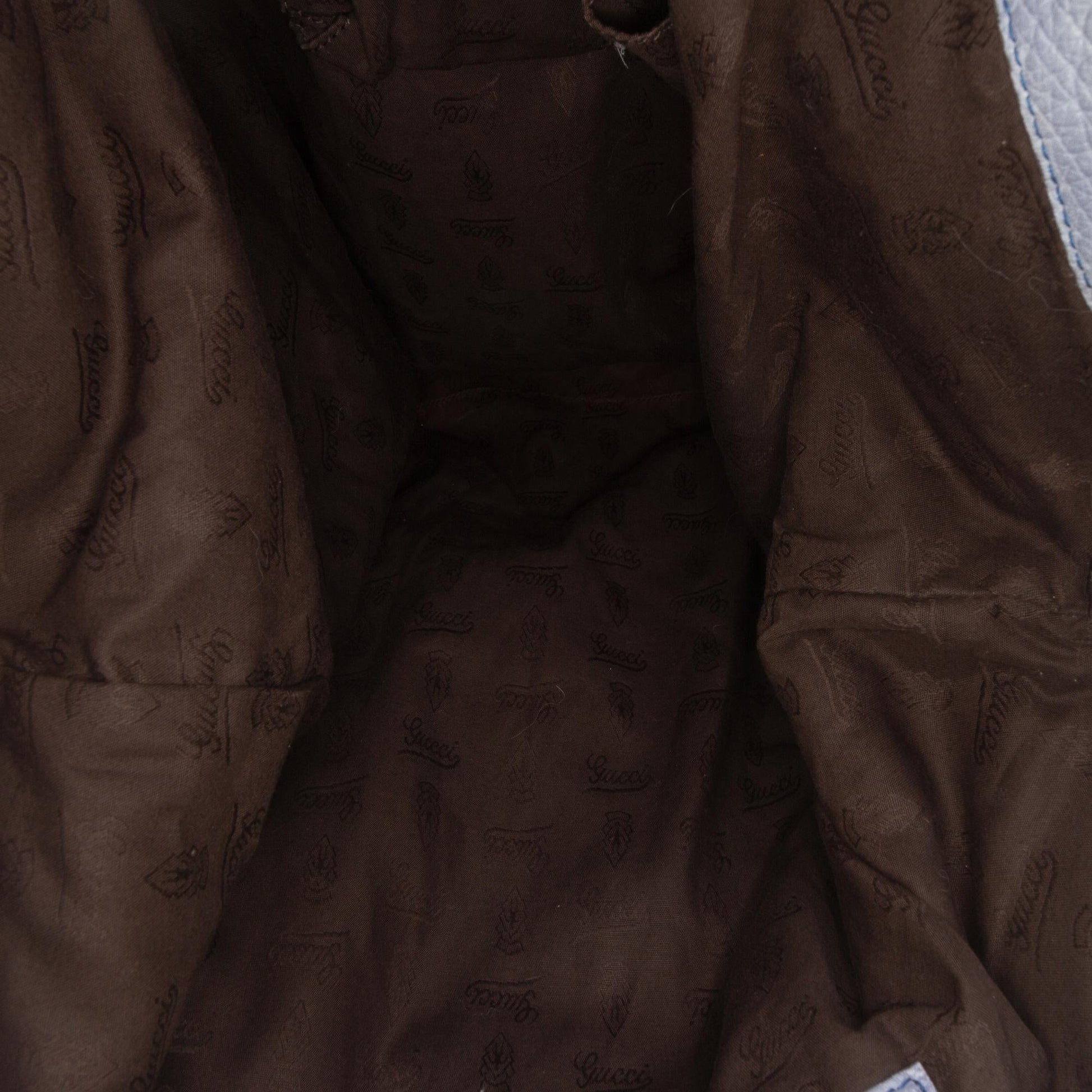 Gucci Large GG Canvas Bamboo Bar Tote