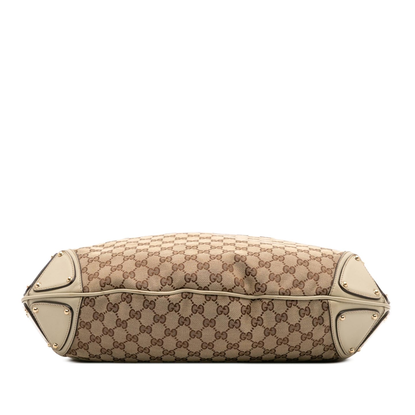 Gucci Large GG Canvas Bamboo Indy Hobo