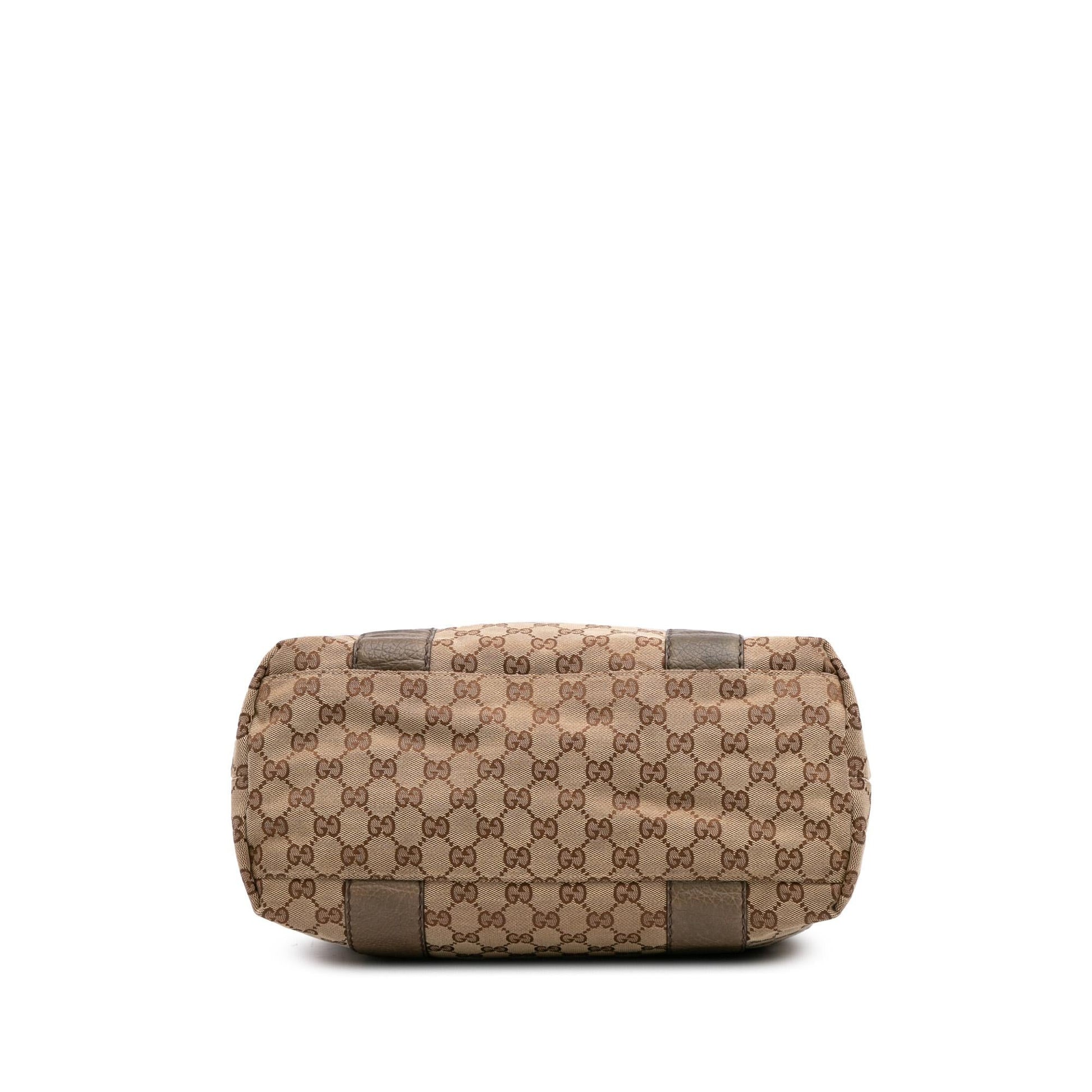 Gucci Large GG Canvas Bamboo Libeccio Tote