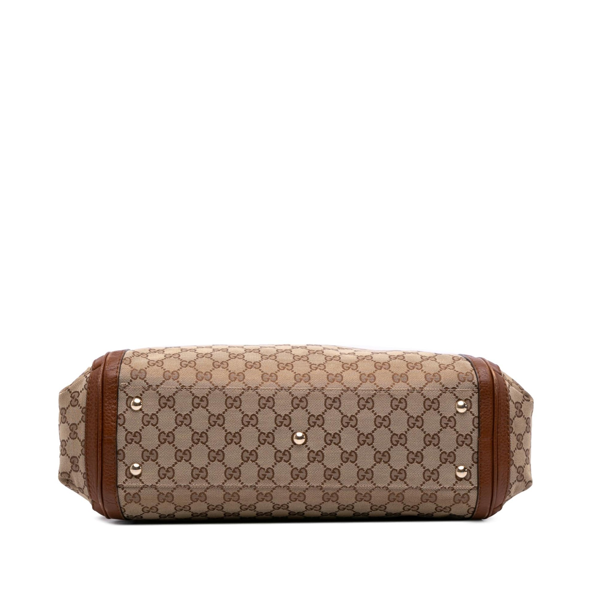 Gucci Large GG Canvas Bella Satchel