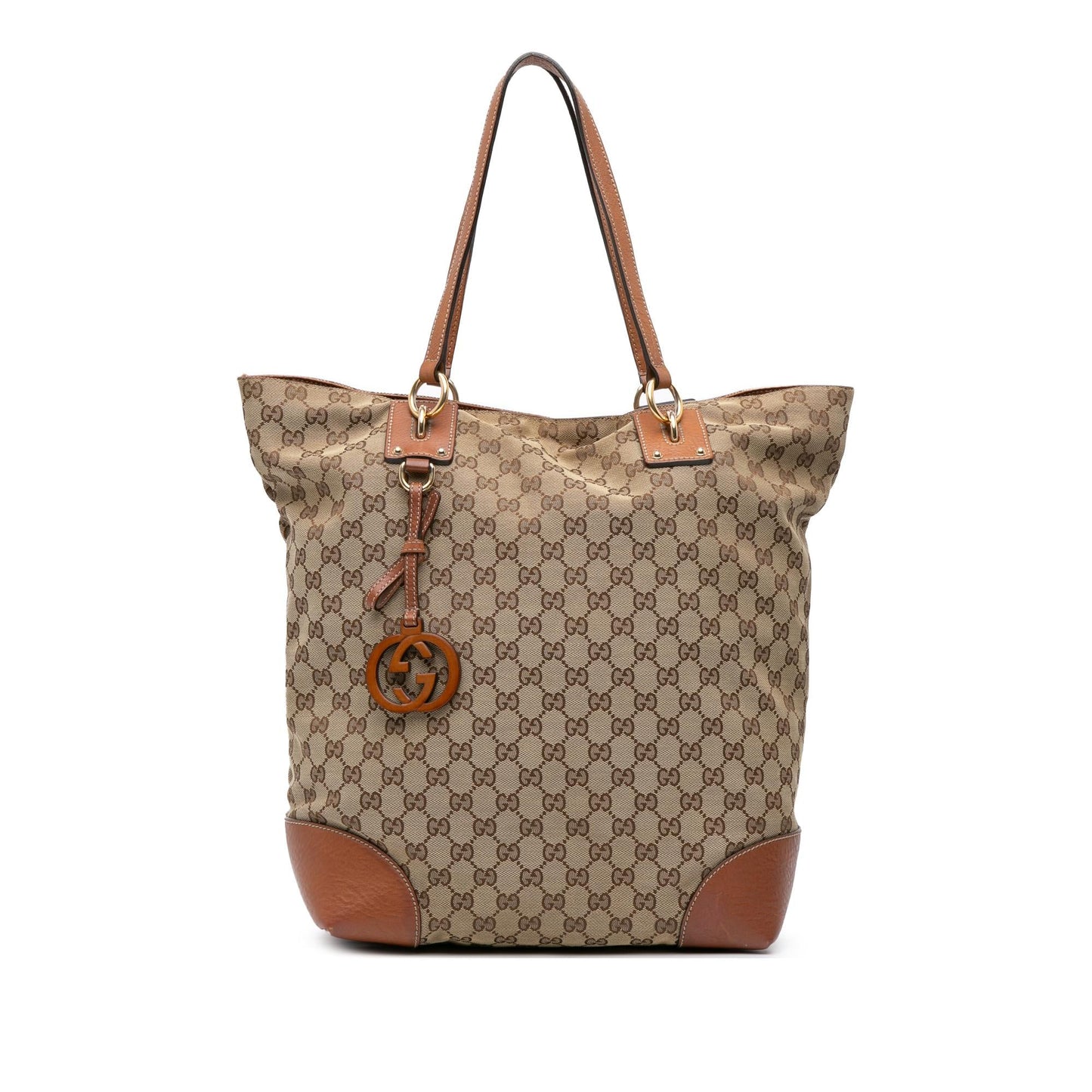 Gucci Large GG Canvas GG Charm Tote