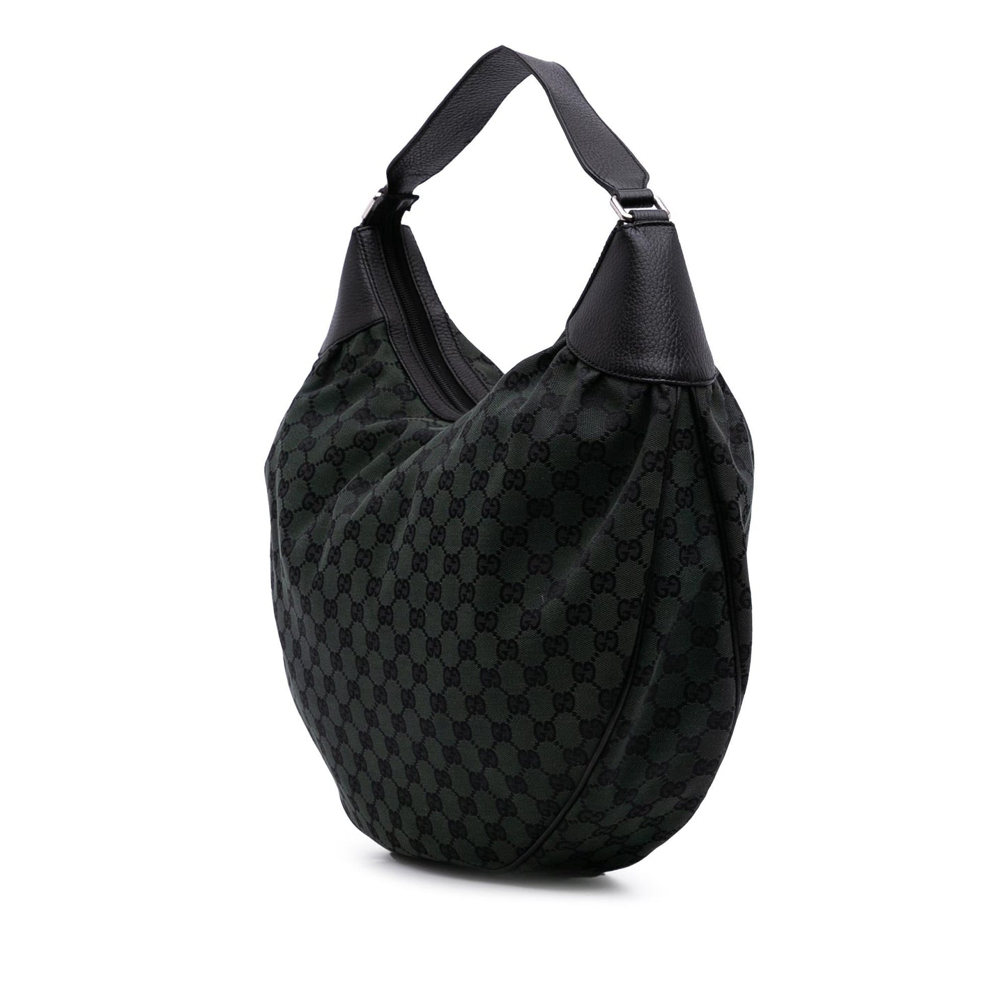 Gucci Large GG Canvas Half Moon Hobo