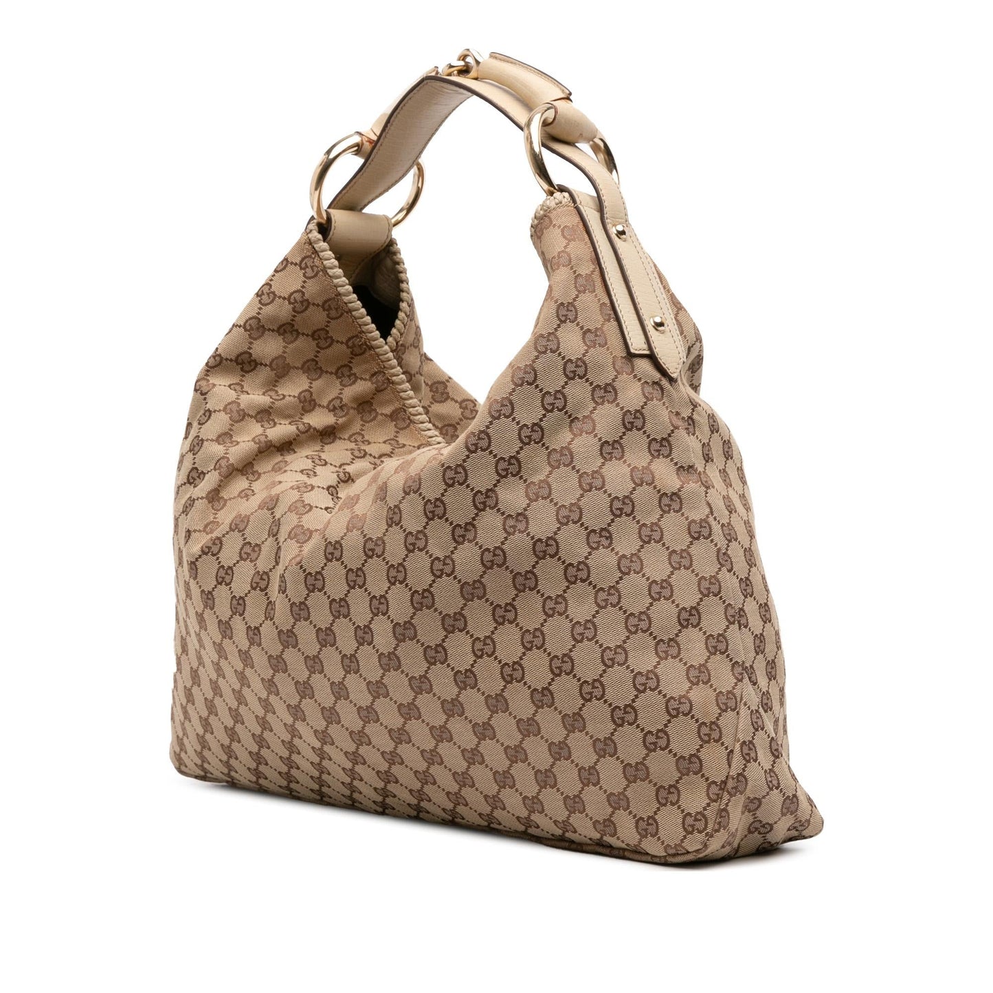 Gucci Large GG Canvas Horsebit Hobo