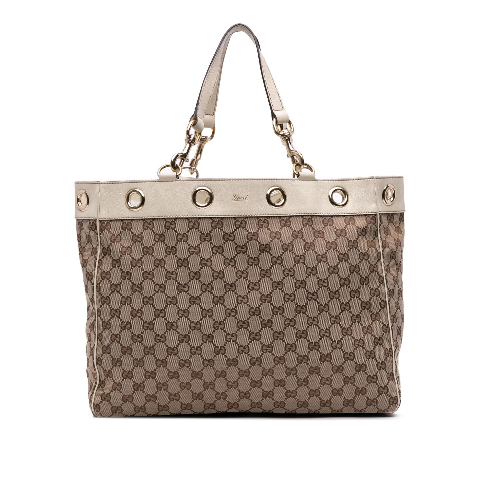 Gucci Large GG Canvas Positano Tote