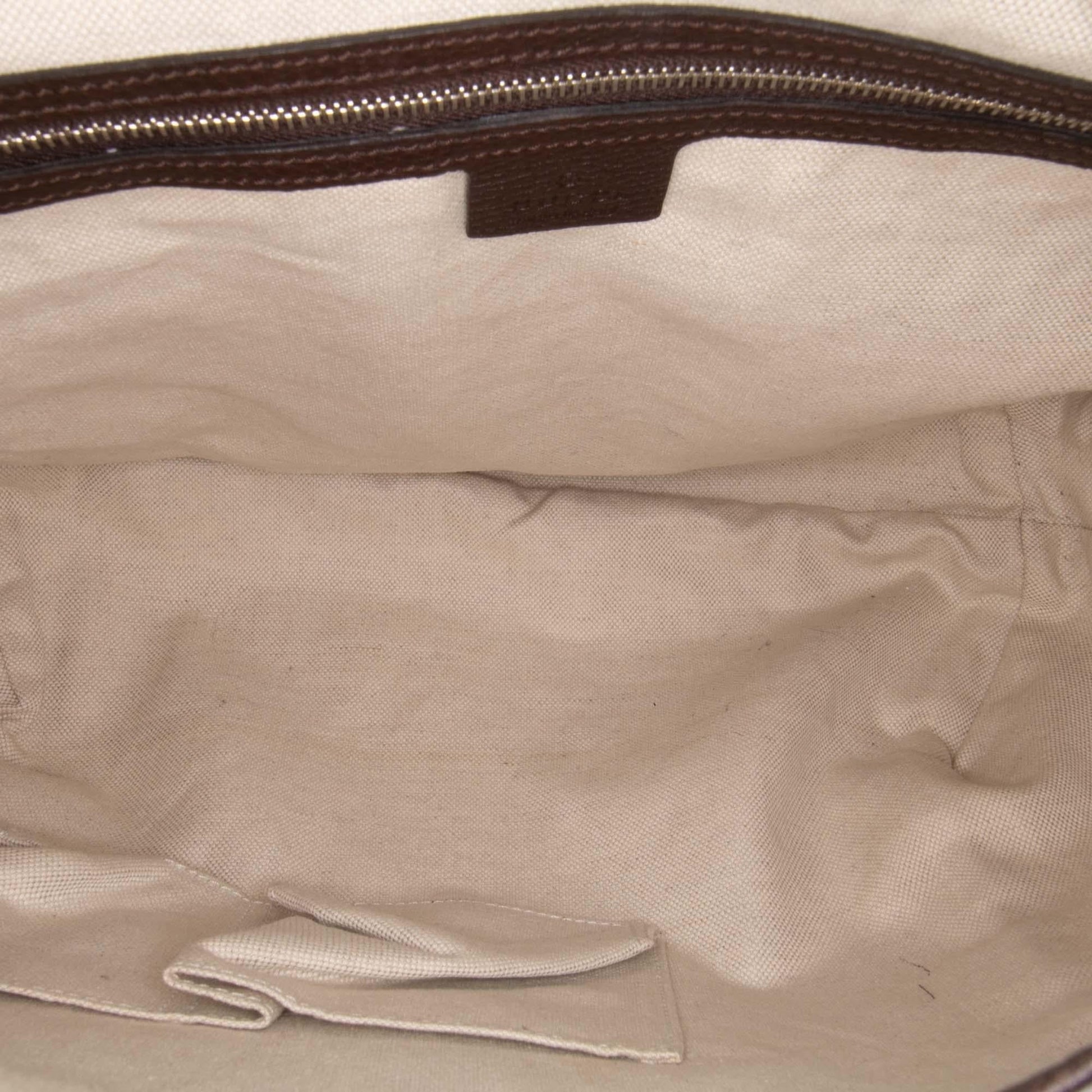 Gucci Large GG Canvas Techno Horsebit Satchel