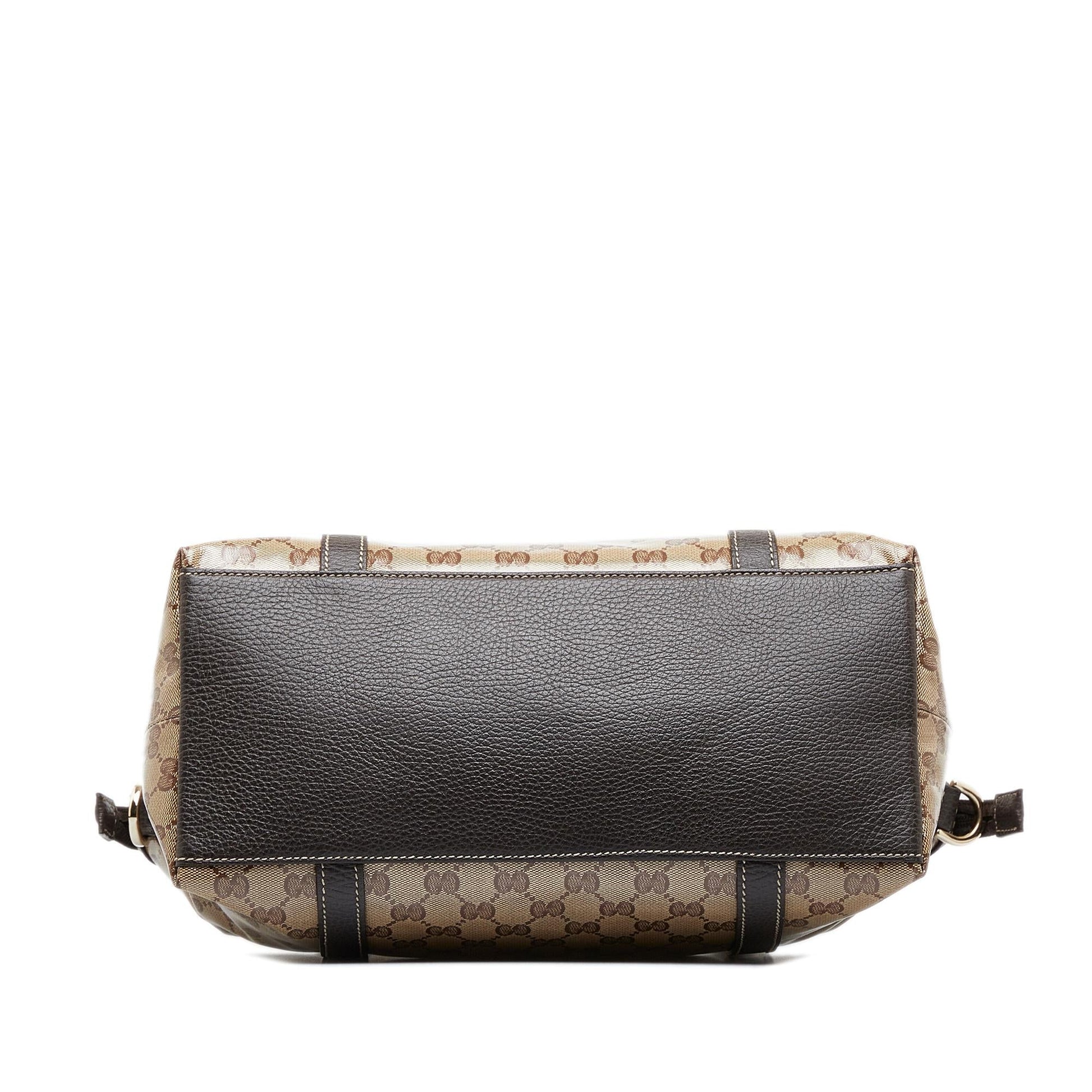 Gucci Large GG Crystal Charm Dome Bag (SHG-7wkE8H)