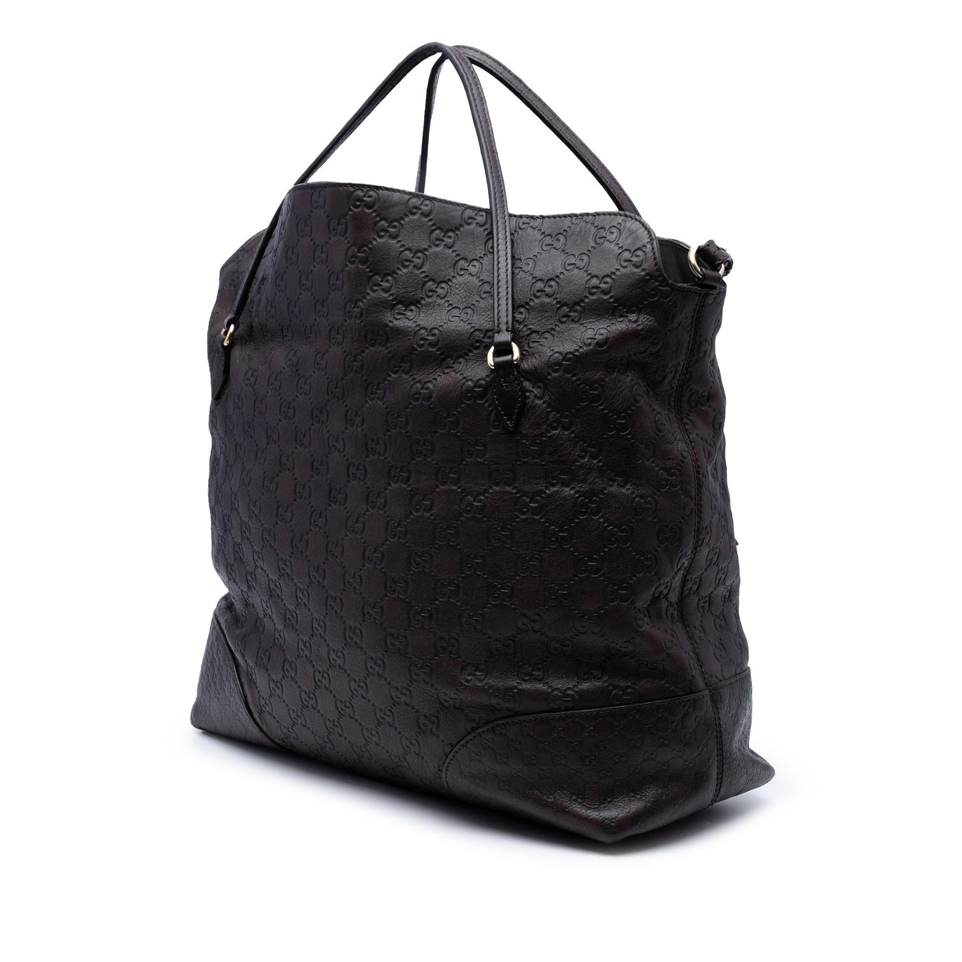 Gucci Large Guccissima Bree Fold Over Tote