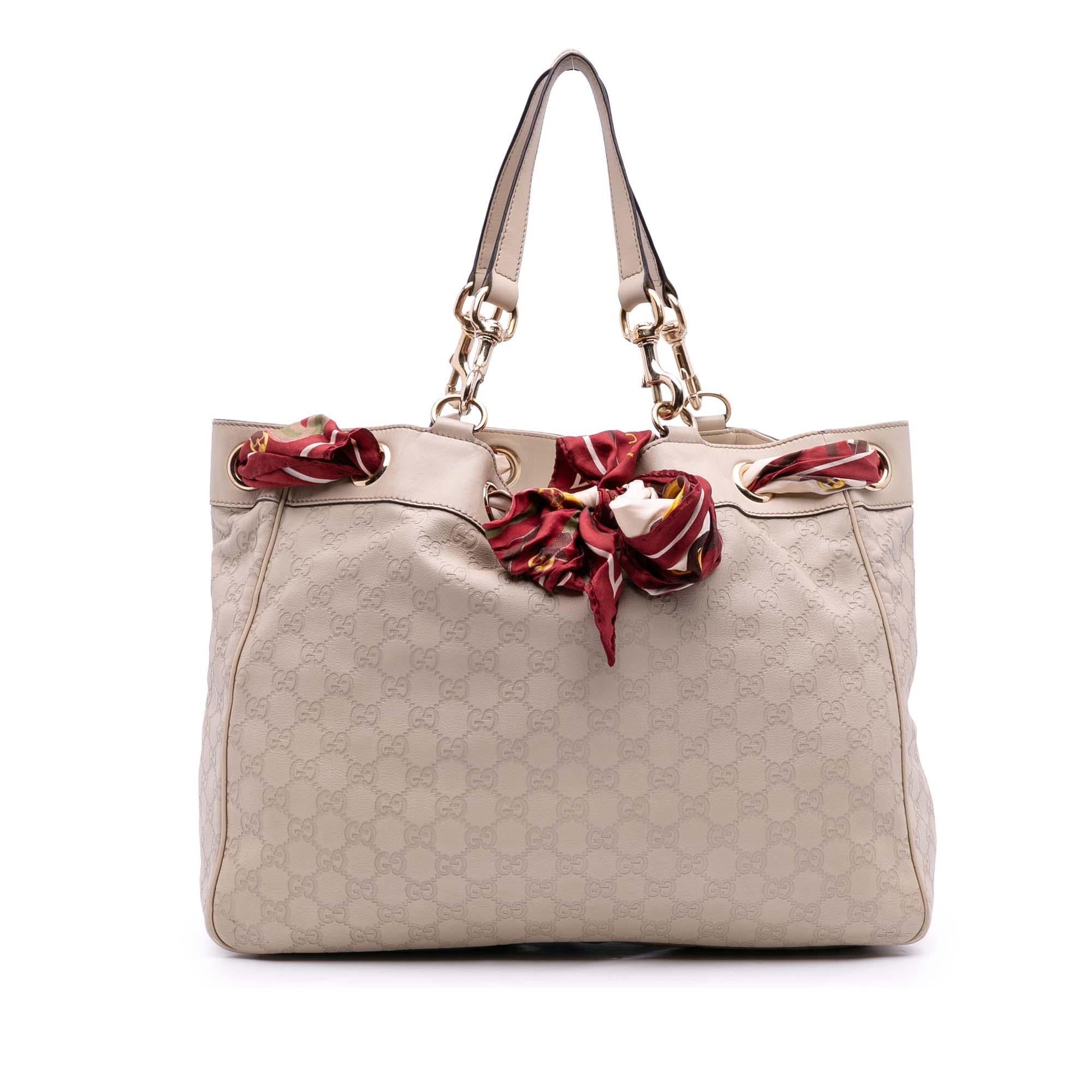 Gucci Large Guccissima Positano Scarf Tote