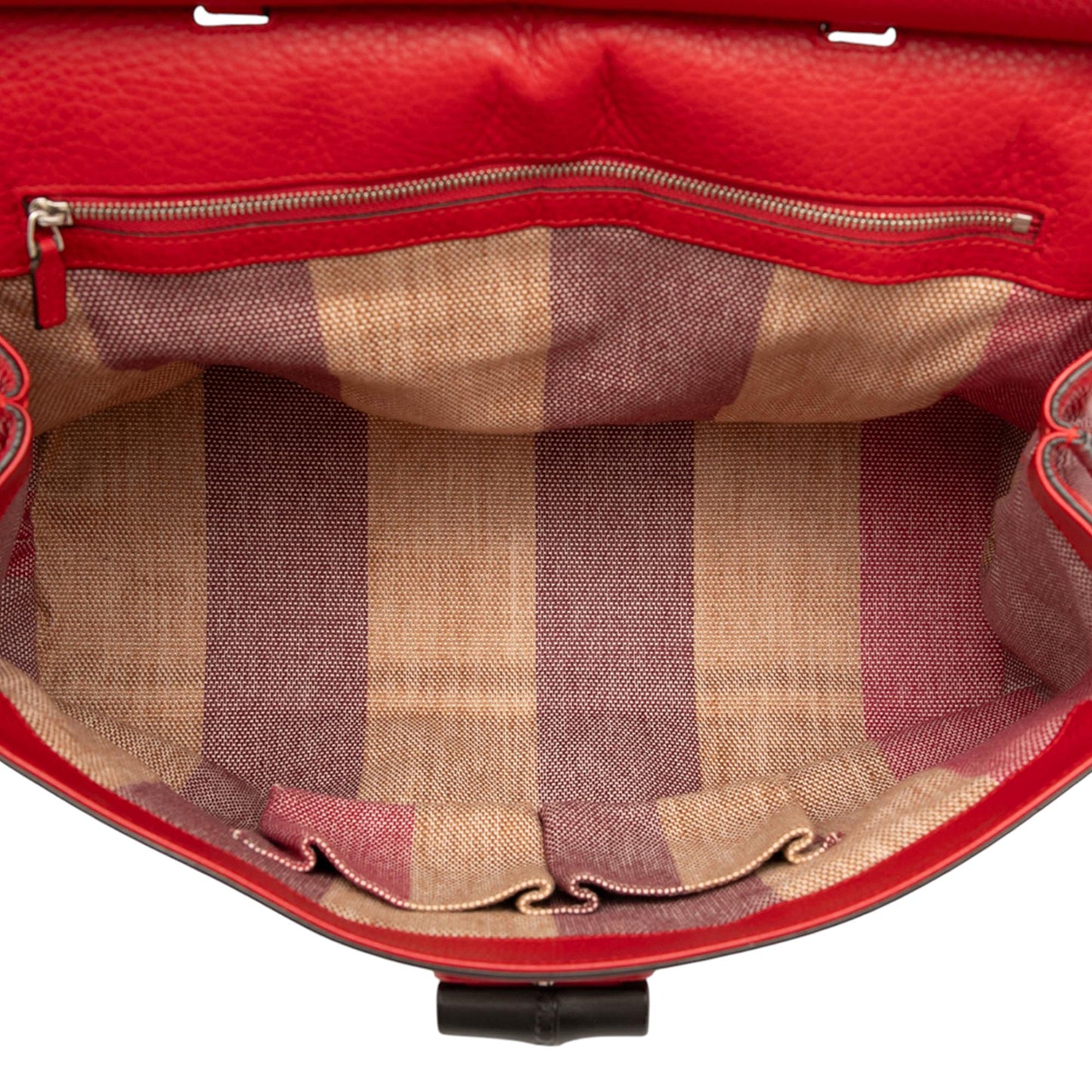 Gucci Large Leather Bamboo Daily Satchel