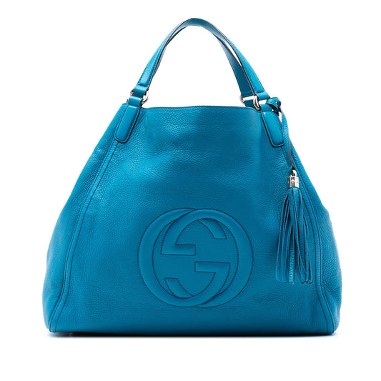 Gucci Large Leather Soho Cellarius Tote