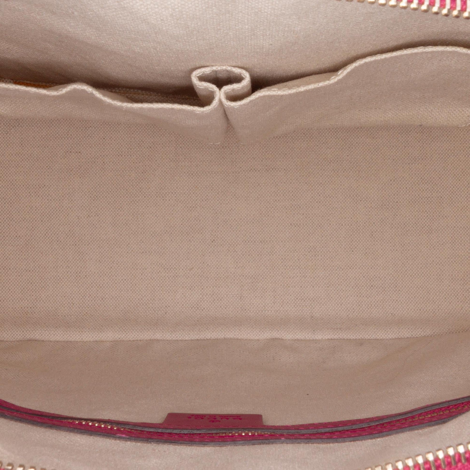 Gucci Large Microguccissima Patent Nice Dome Satchel